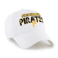 Casquette ajustable blanche « 47 Pittsburgh Pirates Flower Power Clean Up » pour femme