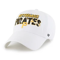 Casquette ajustable blanche « 47 Pittsburgh Pirates Flower Power Clean Up » pour femme