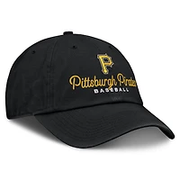 Casquette ajustable noire Pittsburgh Pirates Velocity pour femmes de Fanatics