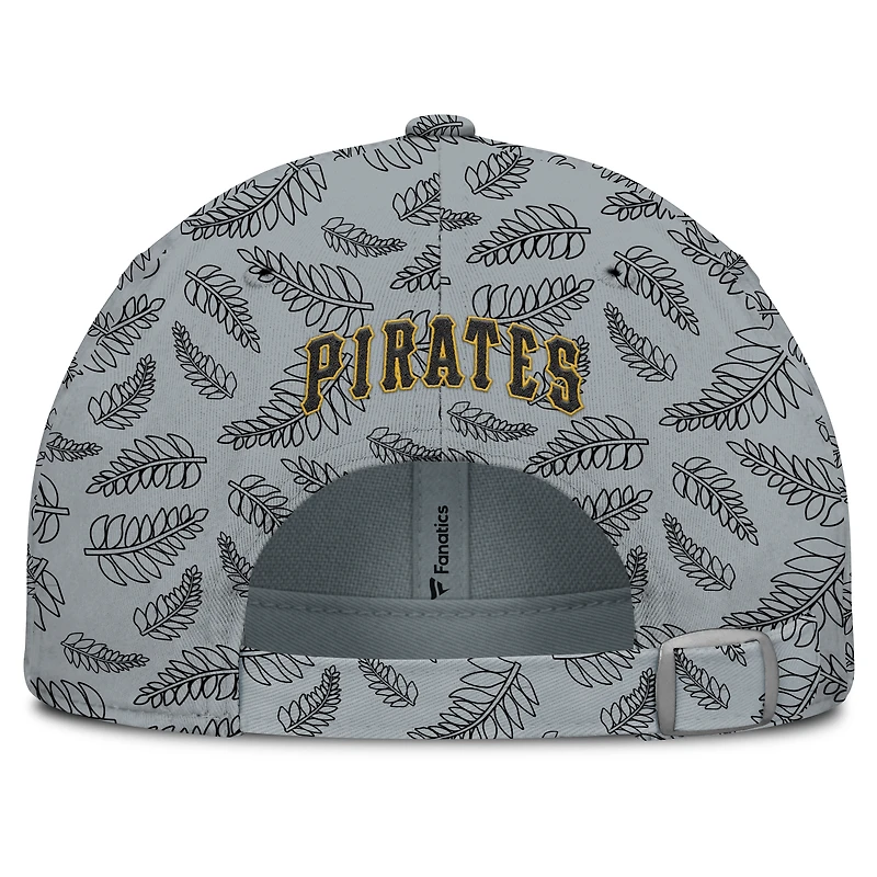 Casquette ajustable grise pour femme Fanatics Pittsburgh Pirates Cooperstown Collection Shift