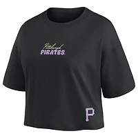 Haut court noir Fanatics Konnor Griffin Pittsburgh Pirates pour femme, avec nom et numéro