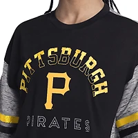 Haut oversize noir hors saison G-III 4Her pour femme par Carl Banks des Pirates de Pittsburgh