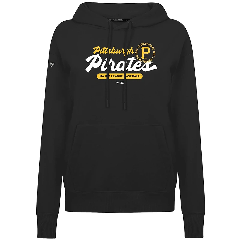 Sweat à capuche noir pour femme Levelwear des Pirates de Pittsburgh Accolade Adorn Monument