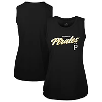 Women's Levelwear Black Pittsburgh Pirates Accolade Macy Prospect Tank Top