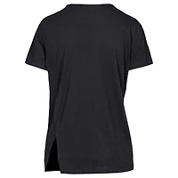 Women's Levelwear Black Pittsburgh Pirates Influx Cooperstown Core Logo T-Shirt