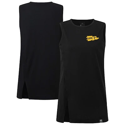 Women's Levelwear  Black Pittsburgh Pirates Influx Rafters Tank Top