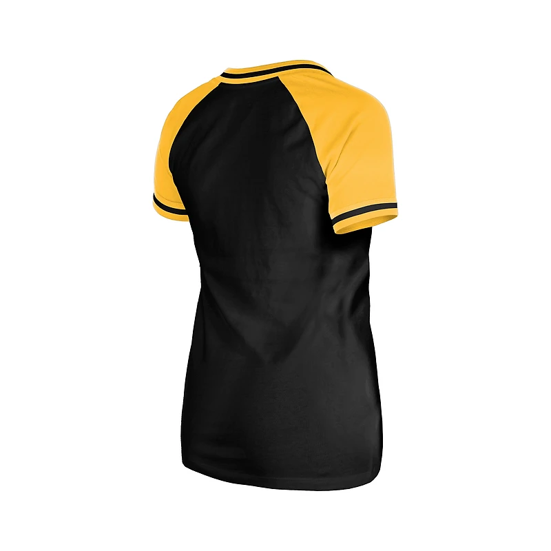Women's New Era  Black Pittsburgh Pirates Gameday V-Neck T-Shirt