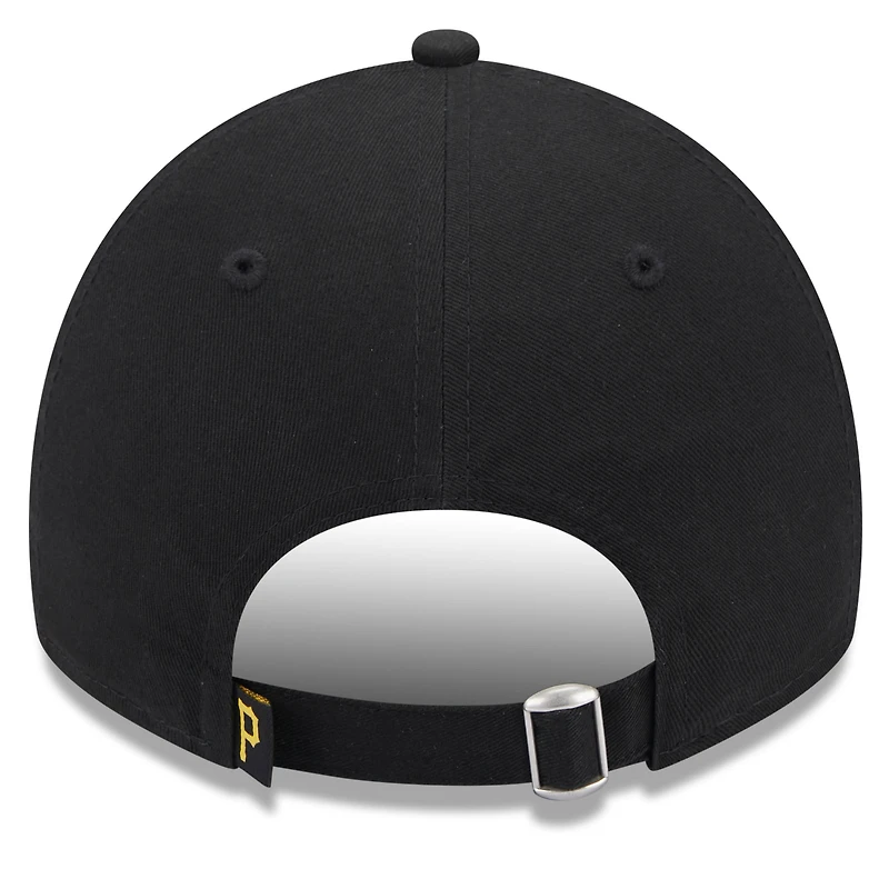 Women's New Era Black Pittsburgh Pirates Leaves 9TWENTY Adjustable Hat