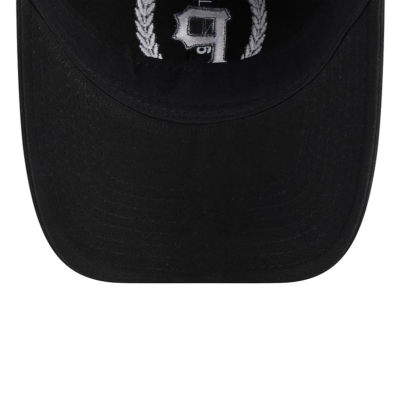 Women's New Era Black Pittsburgh Pirates Leaves 9TWENTY Adjustable Hat