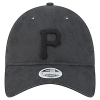 Women's New Era Black Pittsburgh Pirates Tonal Floral 9TWENTY Adjustable Hat