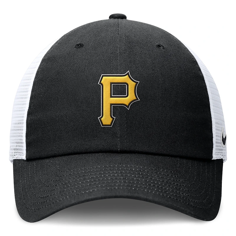 Women's Nike Black/White Pittsburgh Pirates Club Trucker Adjustable Hat