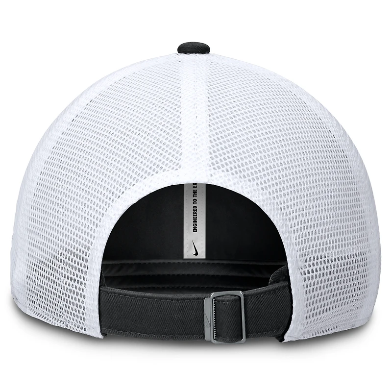 Casquette trucker ajustable Nike Pittsburgh Pirates Club noire et blanche pour femme