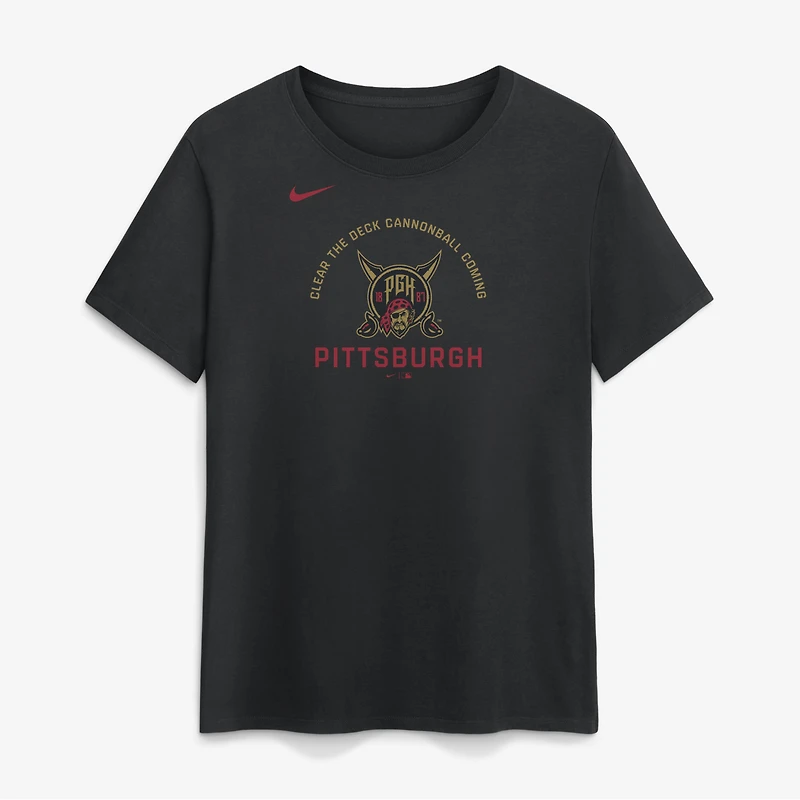 Women's Nike Black Pittsburgh Pirates 2026 City Connect Arch T-Shirt