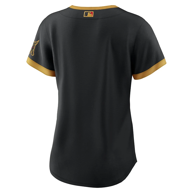 Maillot Nike noir Pittsburgh Pirates 2026 City Connect Stadium pour femme