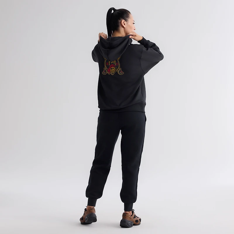 Sweat à capuche Nike City Connect Therma Authentic Collection Pirates pour femme, noir.