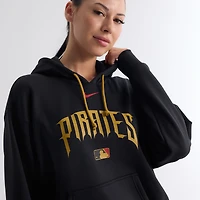 Women's Nike Black Pittsburgh Pirates Authentic Collection City Connect Therma Hoodie