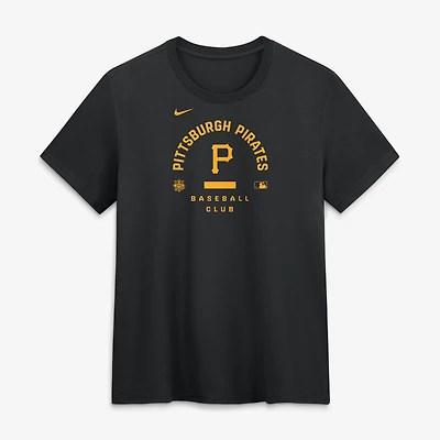 T-shirt Nike noir Pittsburgh Pirates Authentic Collection Early Work Tri-Blend Dri-FIT pour femme