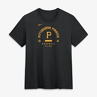 T-shirt Nike noir Pittsburgh Pirates Authentic Collection Early Work Tri-Blend Dri-FIT pour femme