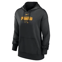 Sweat à capuche Nike Performance noir pour femme des Pirates de Pittsburgh Authentic Collection