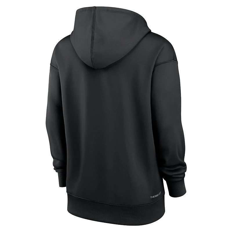 Sweat à capuche Nike Performance noir pour femme des Pirates de Pittsburgh Authentic Collection