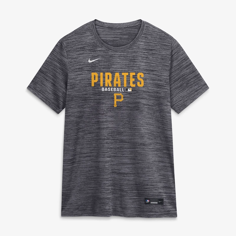 Women's Nike Black Pittsburgh Pirates Authentic Collection Velocity Dri-FIT T-Shirt