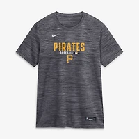 Women's Nike Black Pittsburgh Pirates Authentic Collection Velocity Dri-FIT T-Shirt