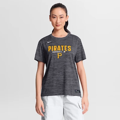 Women's Nike Black Pittsburgh Pirates Authentic Collection Velocity Dri-FIT T-Shirt