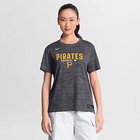 Women's Nike Black Pittsburgh Pirates Authentic Collection Velocity Dri-FIT T-Shirt