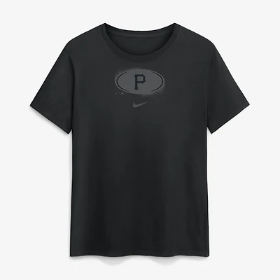 Women's Nike Black Pittsburgh Pirates on Cotton T-Shirt
