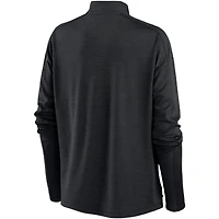 Haut à col zippé Nike noir Pittsburgh Pirates Primetime Local Touch Pacer pour femme