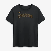 T-shirt Nike noir Pittsburgh Pirates pour femme