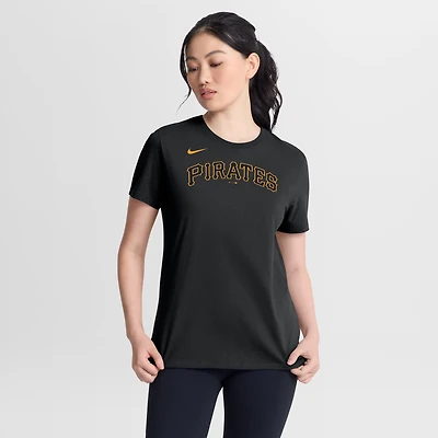 Women's Nike Black Pittsburgh Pirates Wordmark T-Shirt