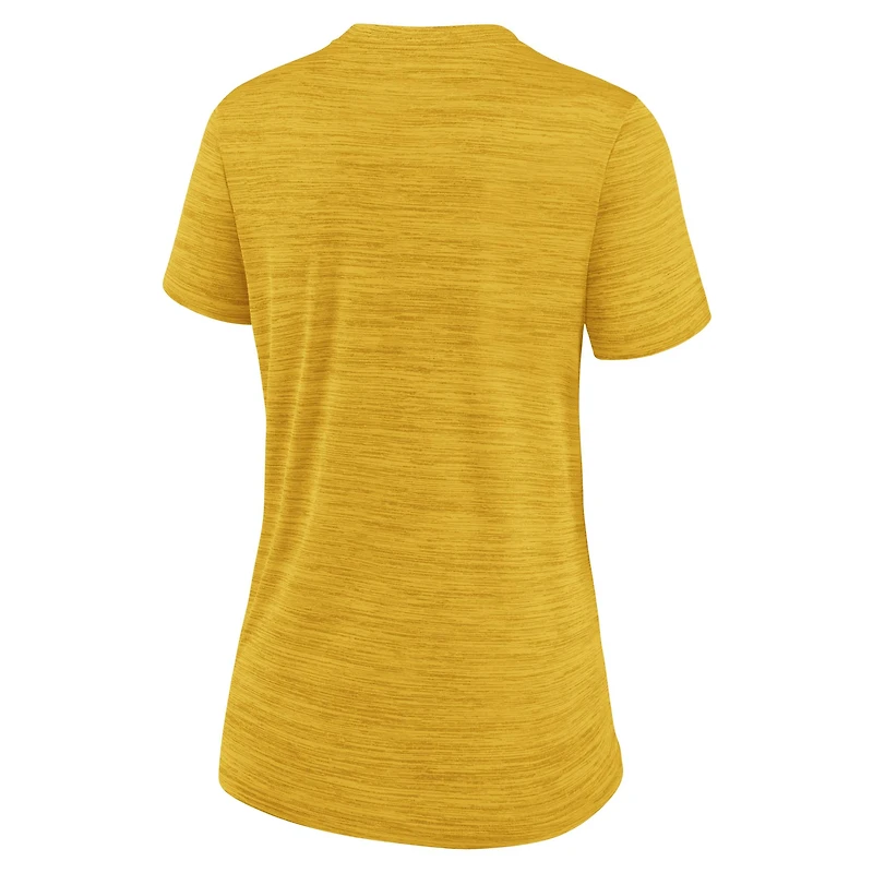 T-shirt Nike Gold Pittsburgh Pirates Authentic Collection City Connect Velocity Dri-FIT pour femme