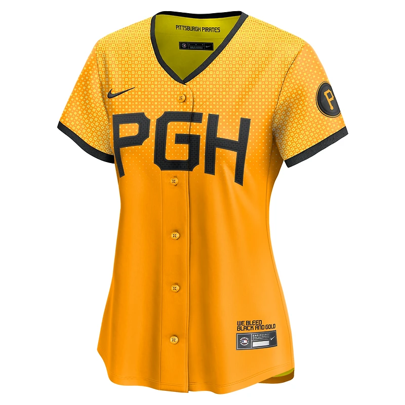 Women's Nike Gold Pittsburgh Pirates City Connect Limited Jersey