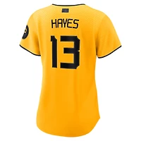 Women's Nike Ke'Bryan Hayes Gold Pittsburgh Pirates City Connect Replica Player Jersey