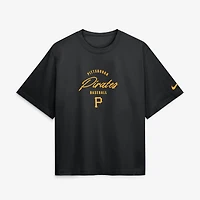Women's Nike Konnor Griffin Black Pittsburgh Pirates Premium Essentials Boxy Name & Number T-Shirt