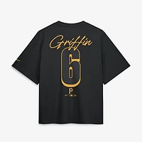 Women's Nike Konnor Griffin Black Pittsburgh Pirates Premium Essentials Boxy Name & Number T-Shirt