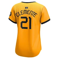 Maillot de joueur Nike Roberto Clemente No Color Pittsburgh Pirates City Connect Limited pour femme