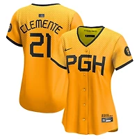 Maillot de joueur Nike Roberto Clemente No Color Pittsburgh Pirates City Connect Limited pour femme