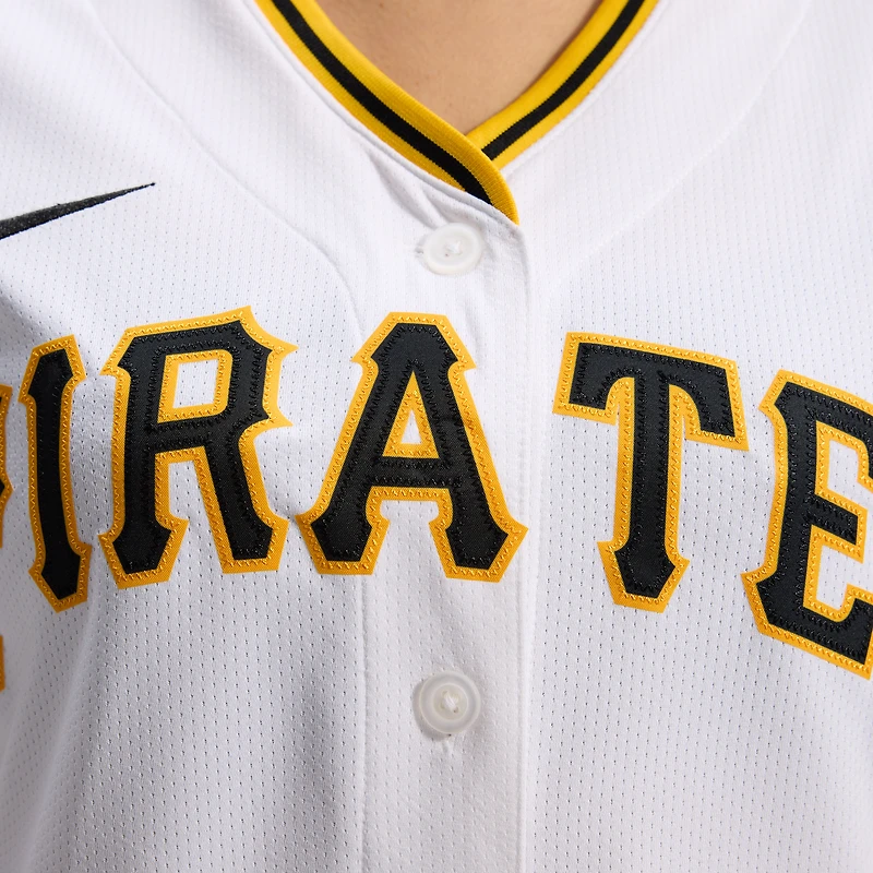 Maillot Nike blanc à domicile des Pirates de Pittsburgh pour femme