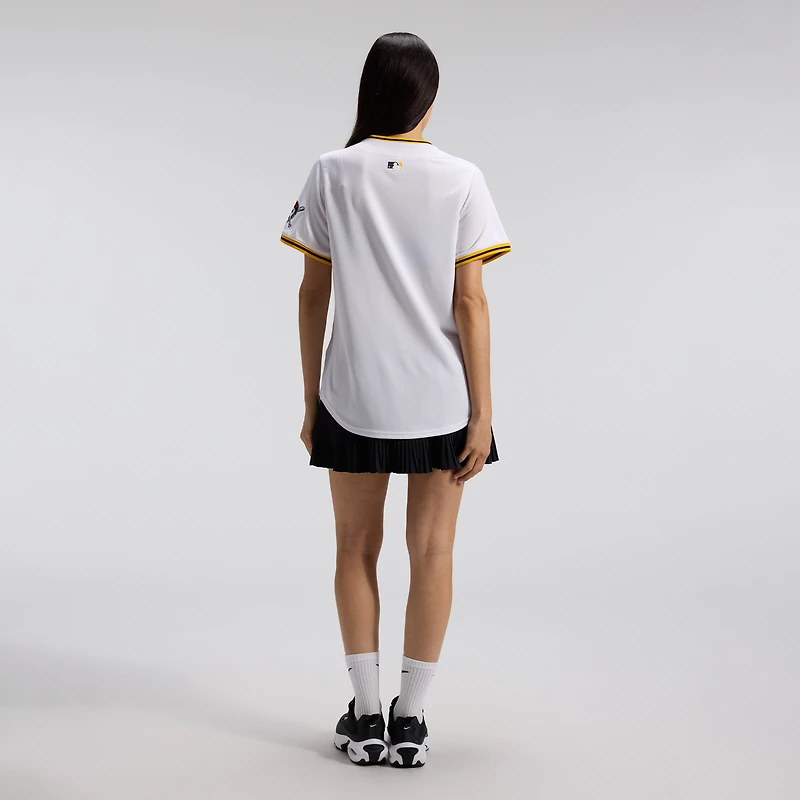Maillot Nike blanc à domicile des Pirates de Pittsburgh pour femme