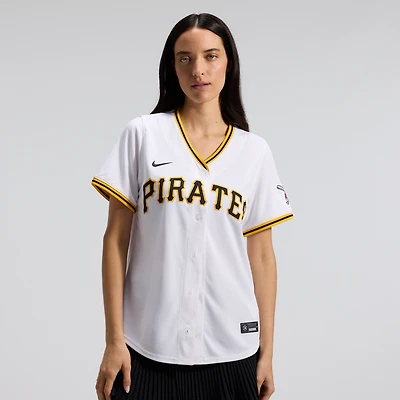 Maillot Nike blanc à domicile des Pirates de Pittsburgh pour femme