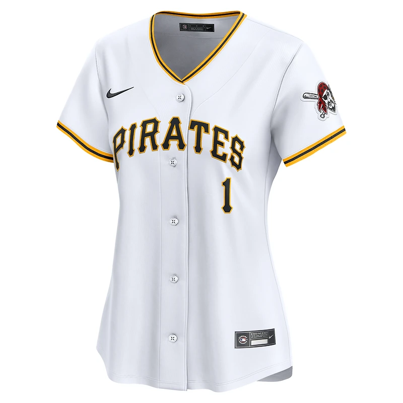 Maillot Nike blanc Pittsburgh Pirates #1 Mom Home Limited pour femme