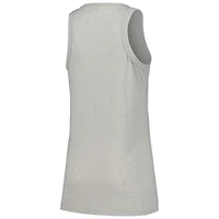 Women's Soft as a Grape Gray Pittsburgh Pirates Gauze High Neck Tank Top