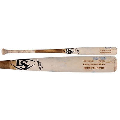 Yasmani Grandal Pittsburgh Pirates Game-Used Tan Louisville Slugger Broken Bat vs. Milwaukee Brewers on September 25, 2024