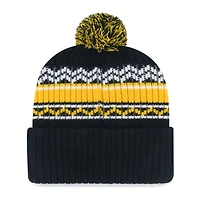 Youth '47  Black Pittsburgh Pirates Polar Vortex Cuffed Knit Hat with Pom