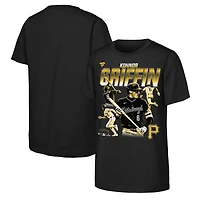 T-shirt noir Youth Fanatics Konnor Griffin Pittsburgh Pirates avec nom et numéro multi-photos