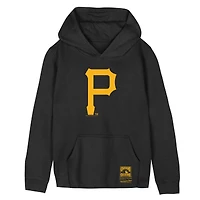 Youth Mitchell & Ness Black Pittsburgh Pirates Retro Logo Hoodie