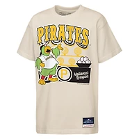 Youth Mitchell & Ness  Cream Pittsburgh Pirates Step Back Up Mascot T-Shirt