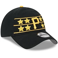 Casquette ajustable 9TWENTY pour entraînement au bâton des Pirates de Pittsburgh 2025 New Era pour jeunes